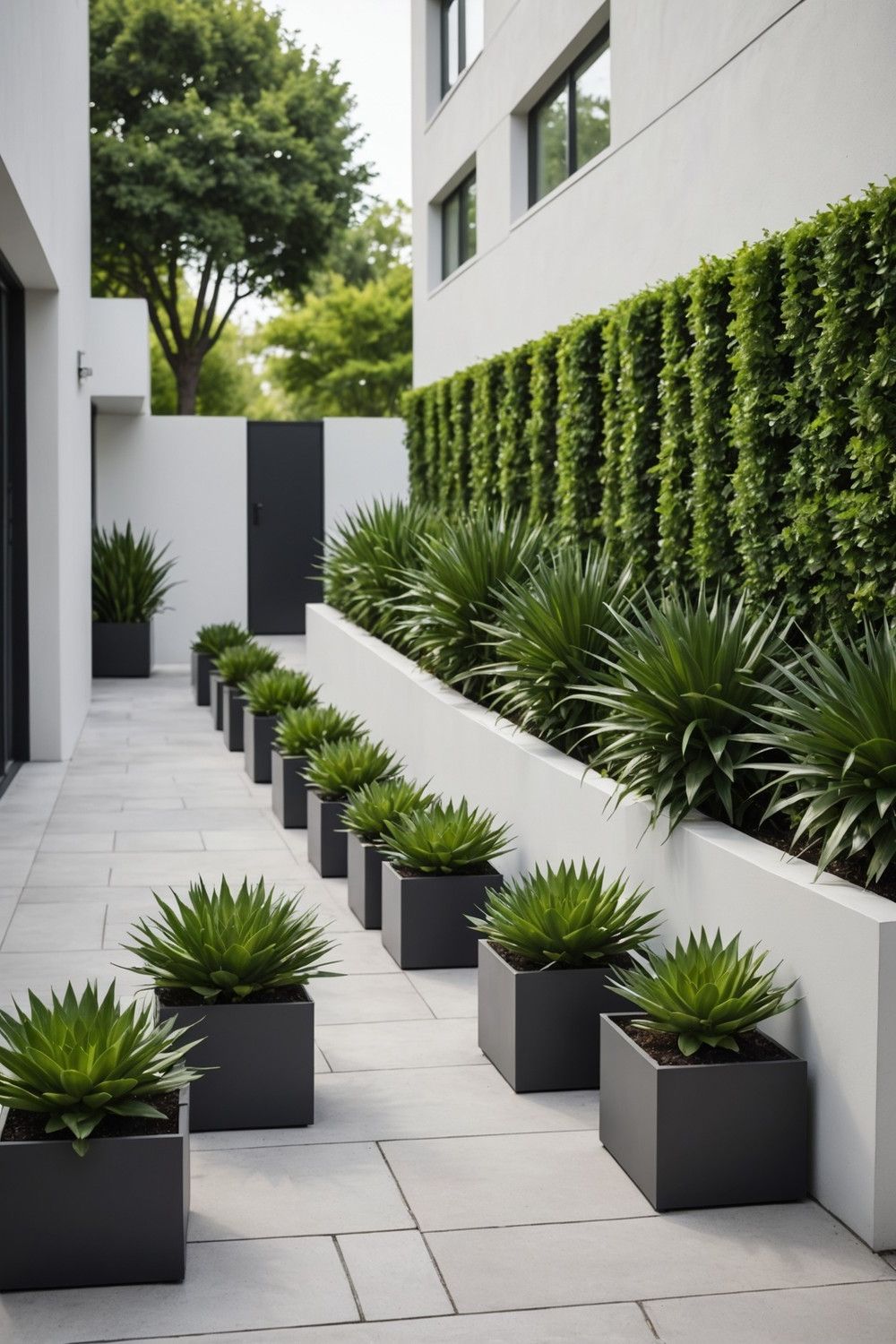 Sleek Modern Metal Planters for a Clean Look
