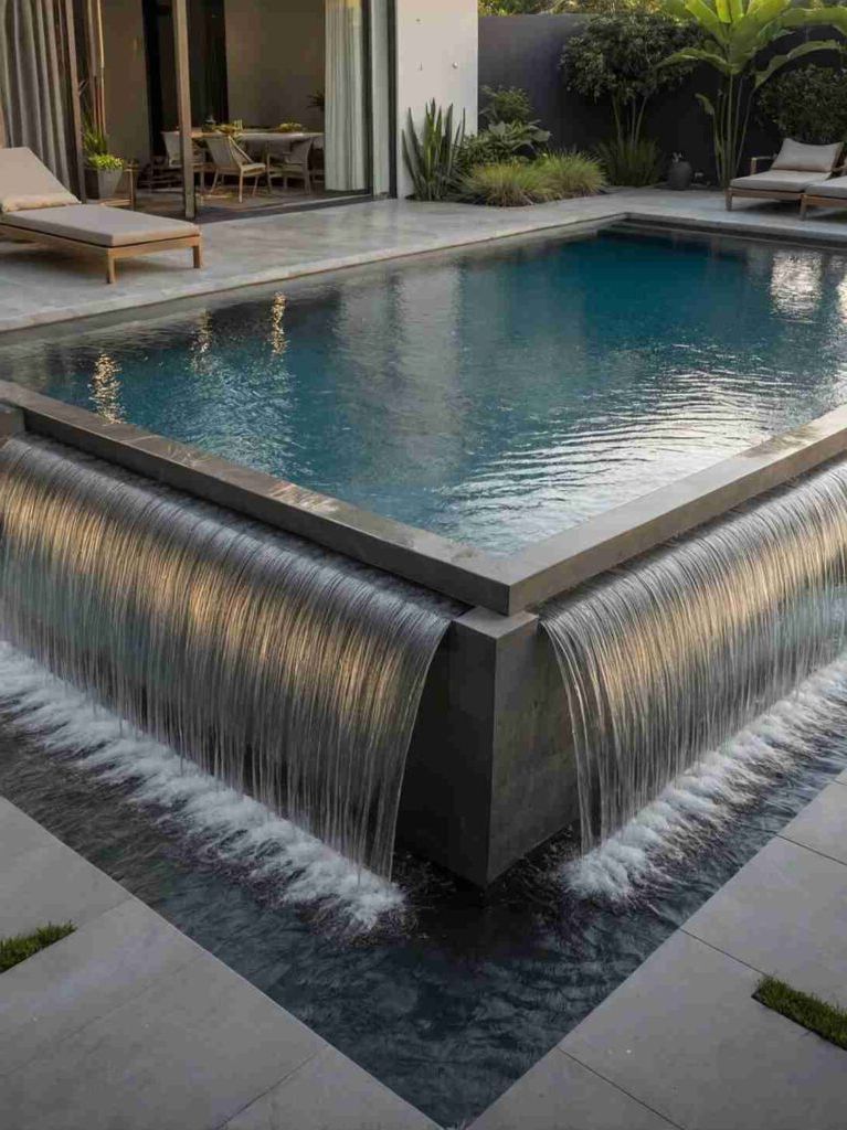2025’s Top 47 Backyard Pool Ideas: Waterfall Wonders - photo 29