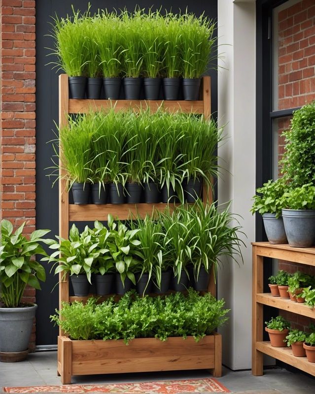 Building a Vertical Herb Garden With Lemongrass