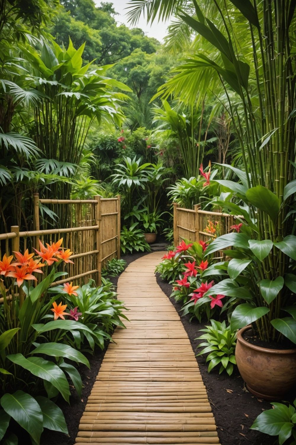 Woven Bamboo Fencing Ideas