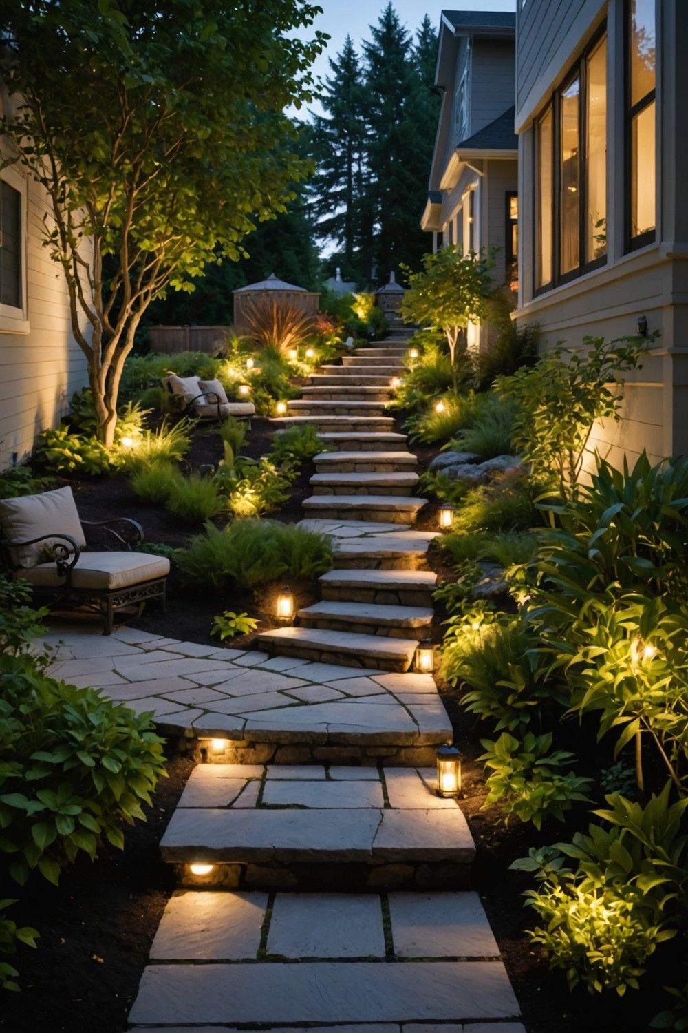Lighting Your Side Yard for Mood and Safety