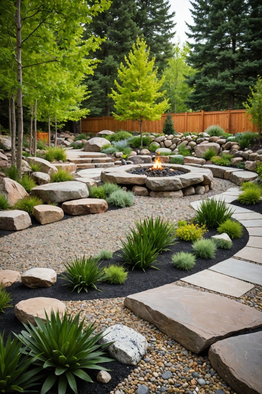 Lay Out a Boulder Patio Space