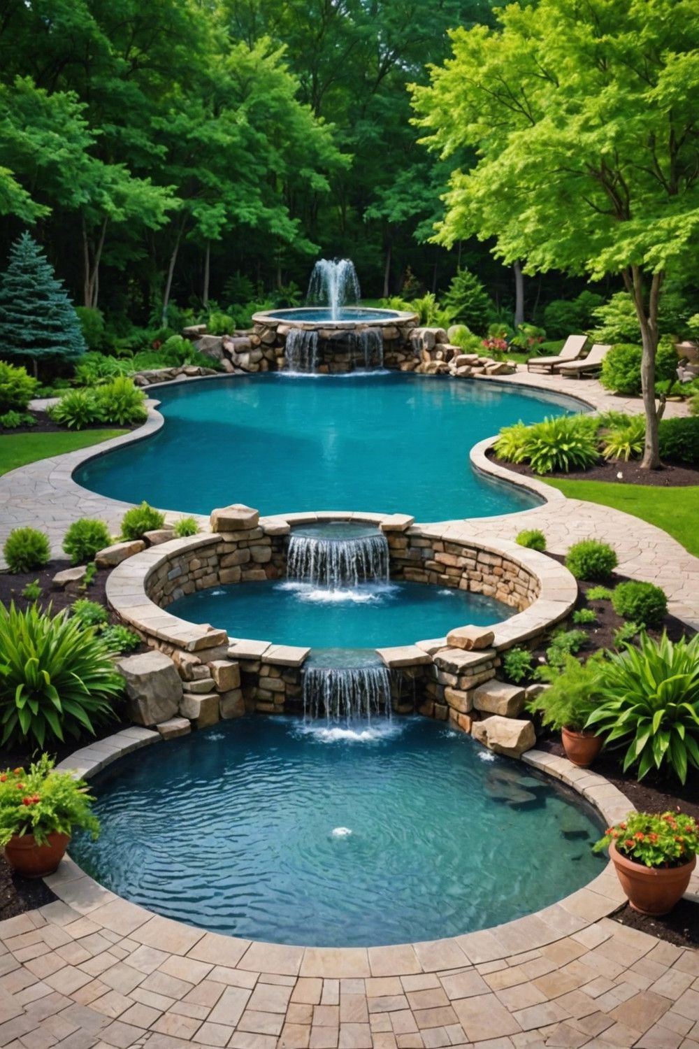 Water Feature Ideas for Round Pools