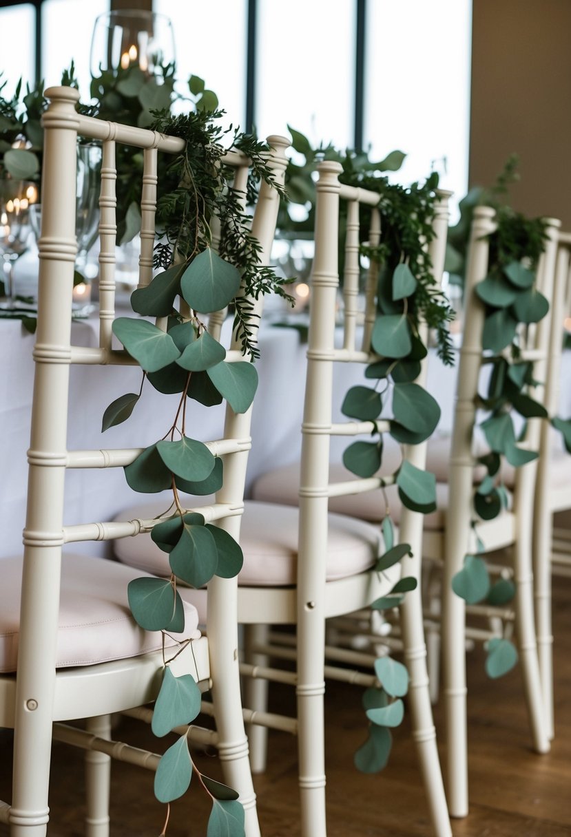 4) Eucalyptus Chair Garlands