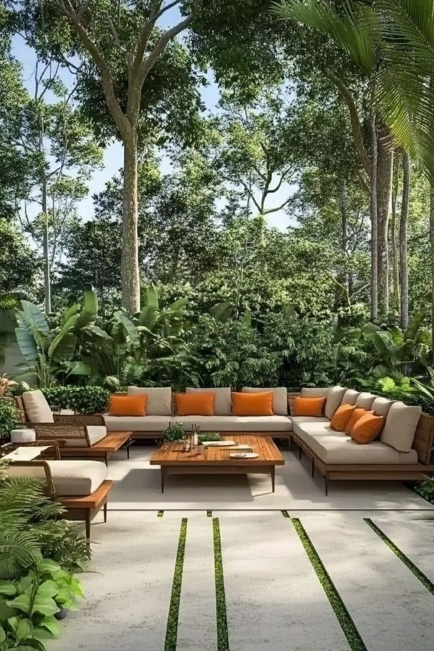 6. Modern Comfort Surrounded by Greenery