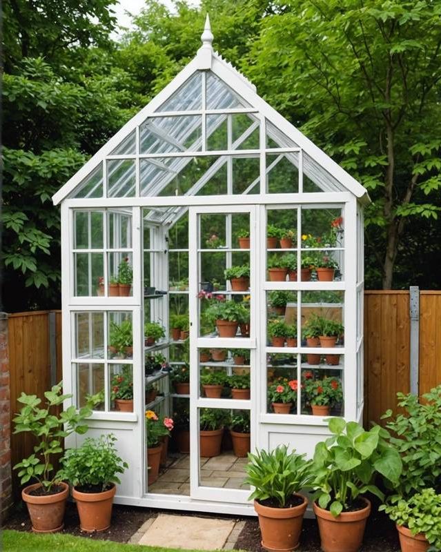 15. Build a Small Backyard Greenhouse