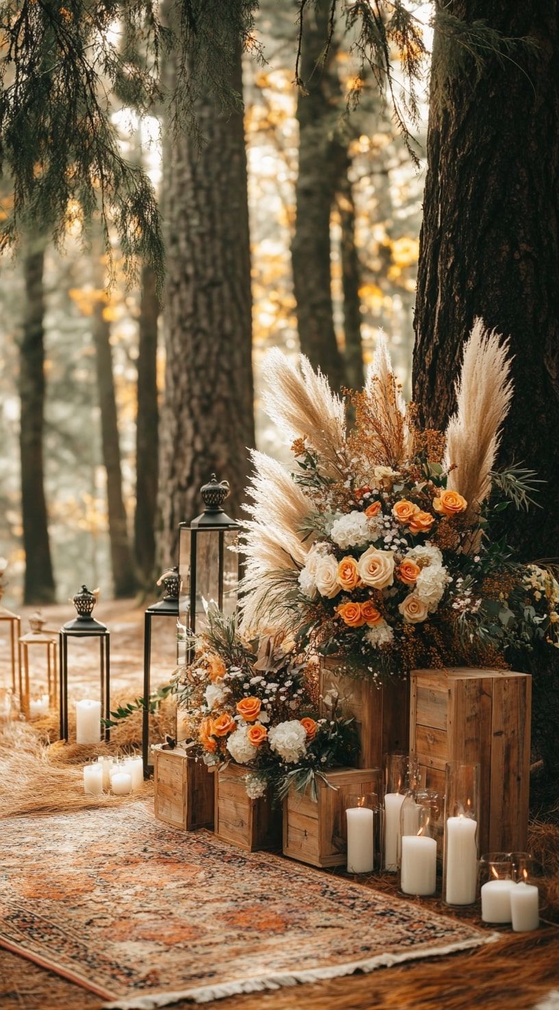 13. Pampas Grass and Lantern Altar