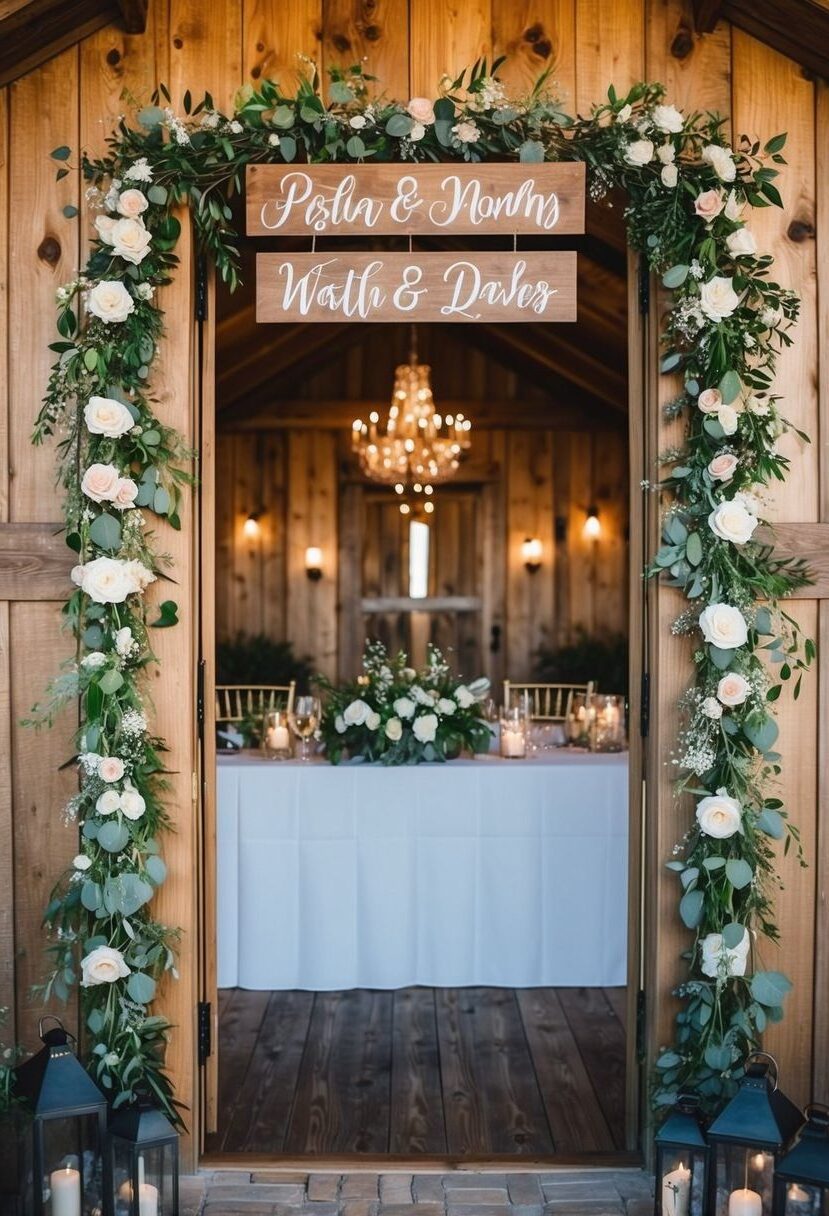 5) Personalized wedding signage ideas