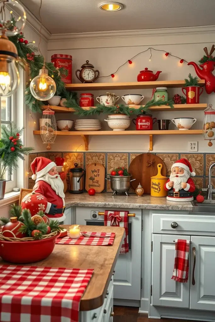 12) Vintage Cookie Tins and Kitchen Decor