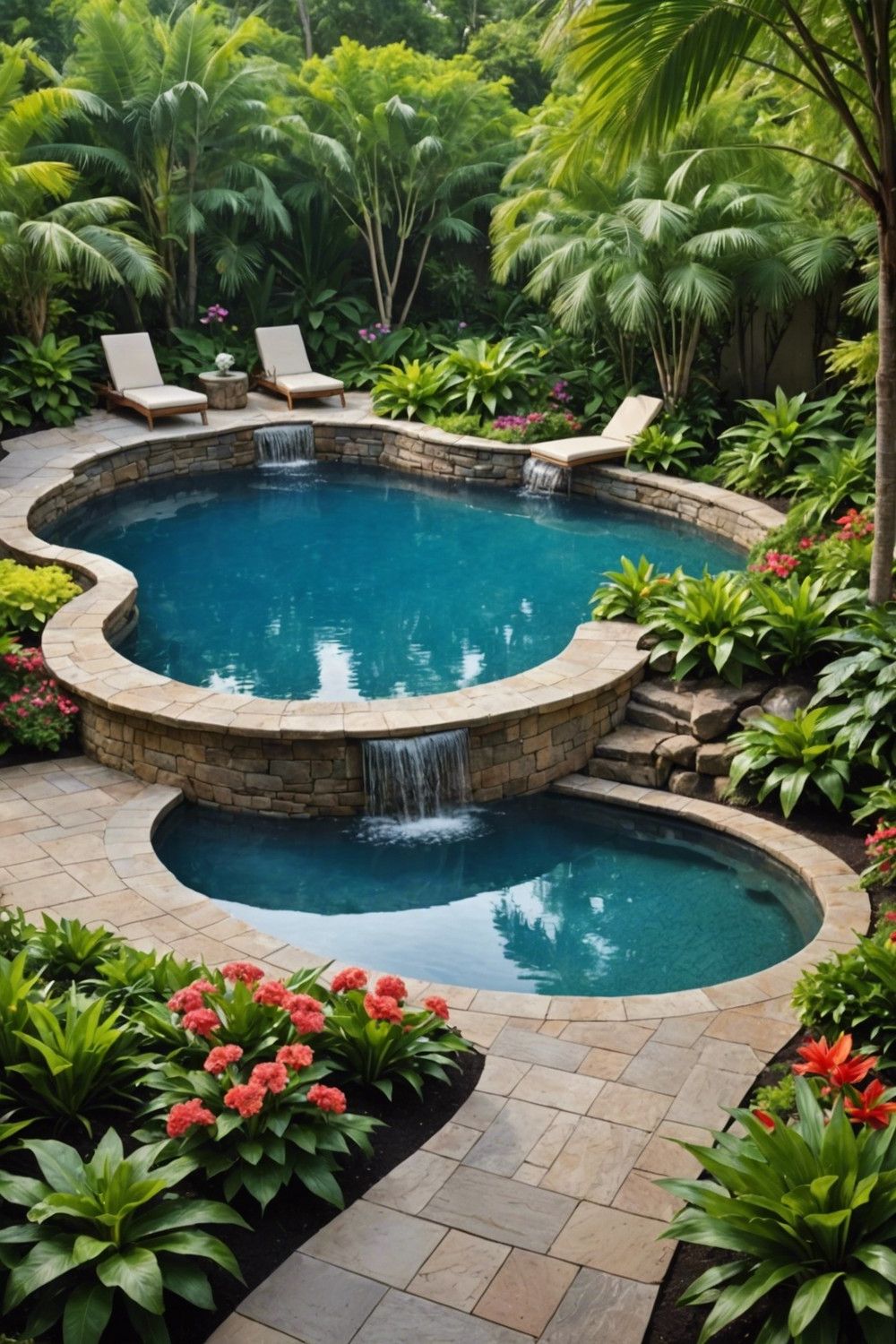 Tropical Oasis Pool Design Ideas