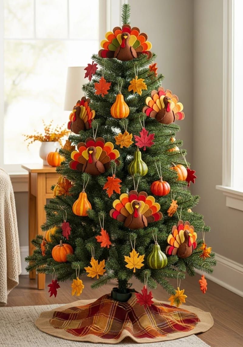 13. Felt Turkeys and Mini Gourds for Kids - photo 2