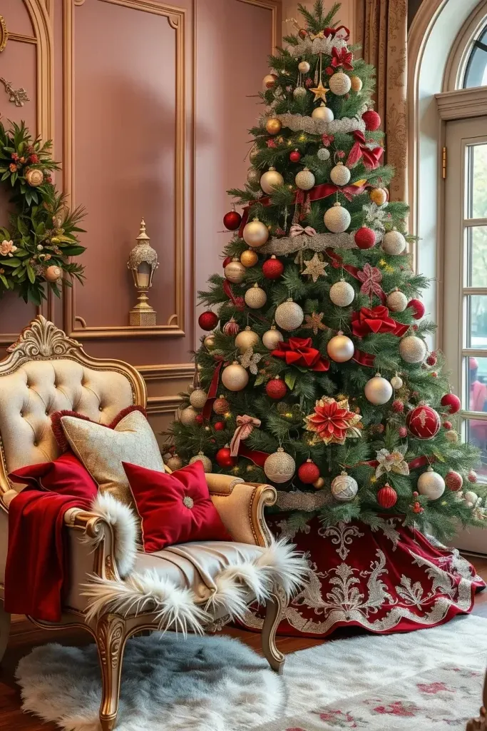 Choosing a Red and Silver Tree Skirt