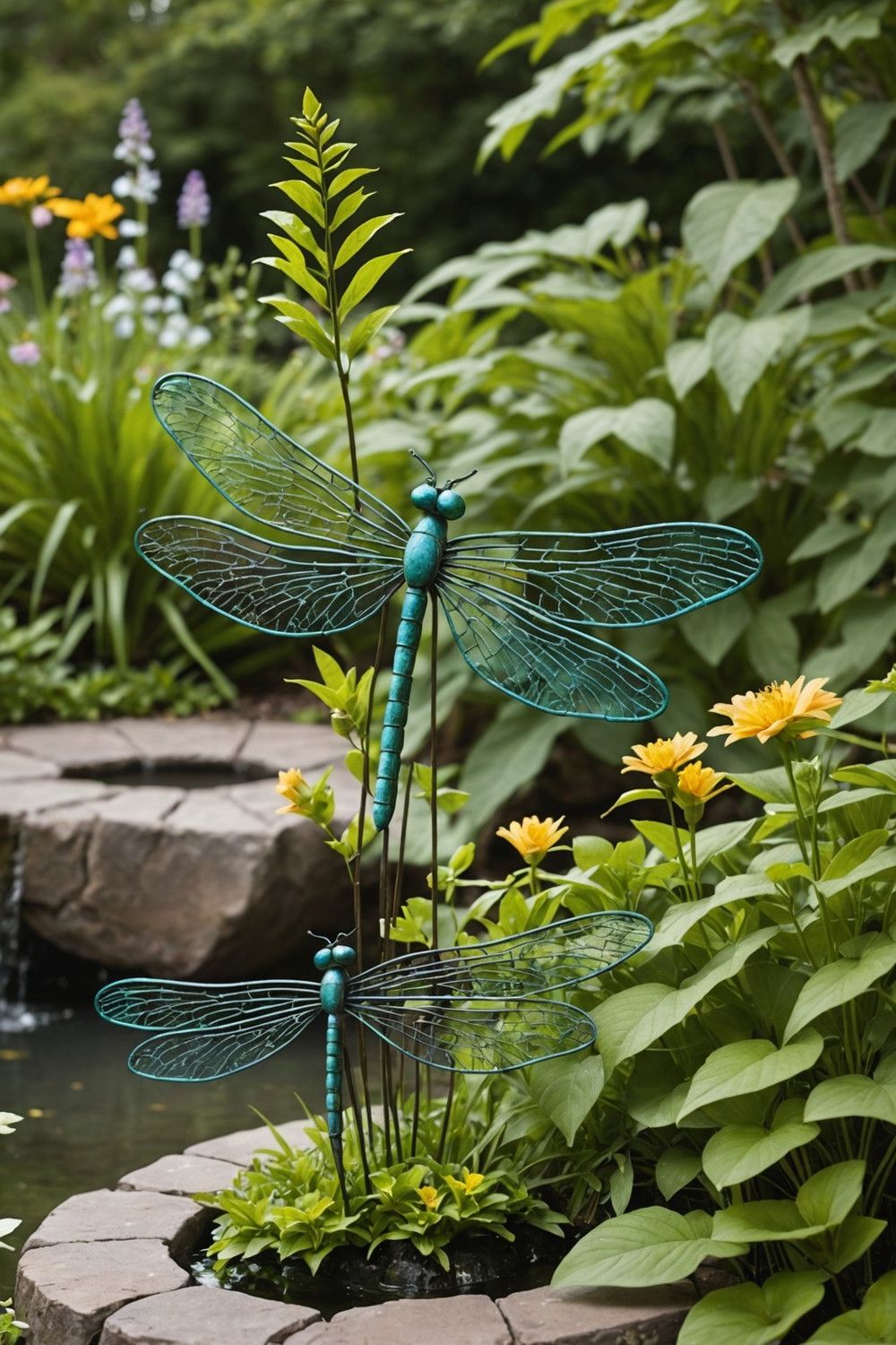 Charming Rebar Dragonfly Accents