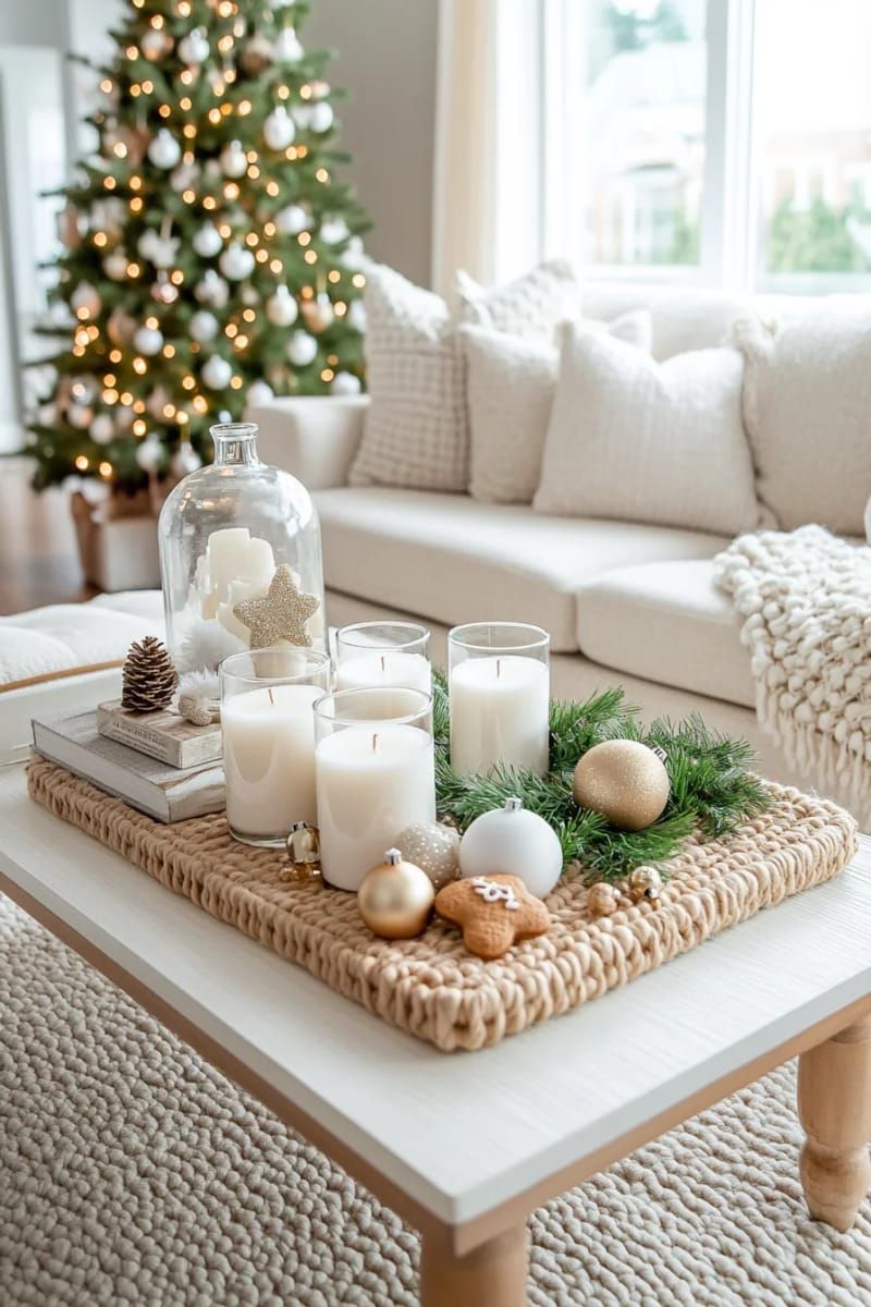 23. Frosted Jars With Pine Soy Candles - photo 2