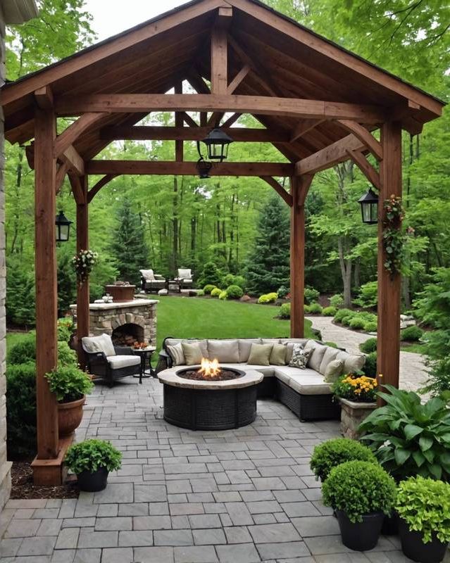 Gazebo Patio as a Secluded Hideaway