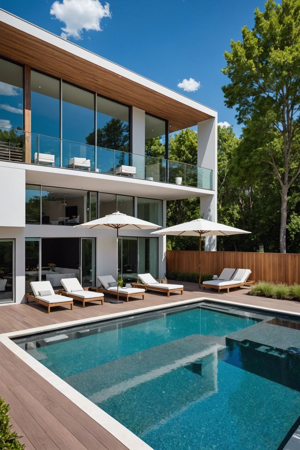 Rectangle Semi Inground Pool Layouts