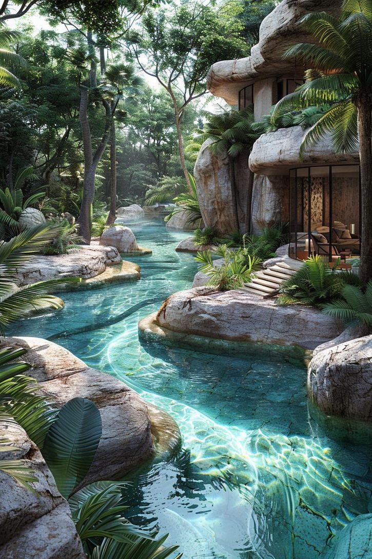 4. Natural Rock Lagoon Pool Style - photo 2