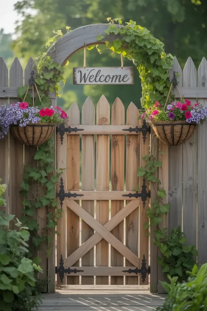 16. A Charming Garden Gate Entrance