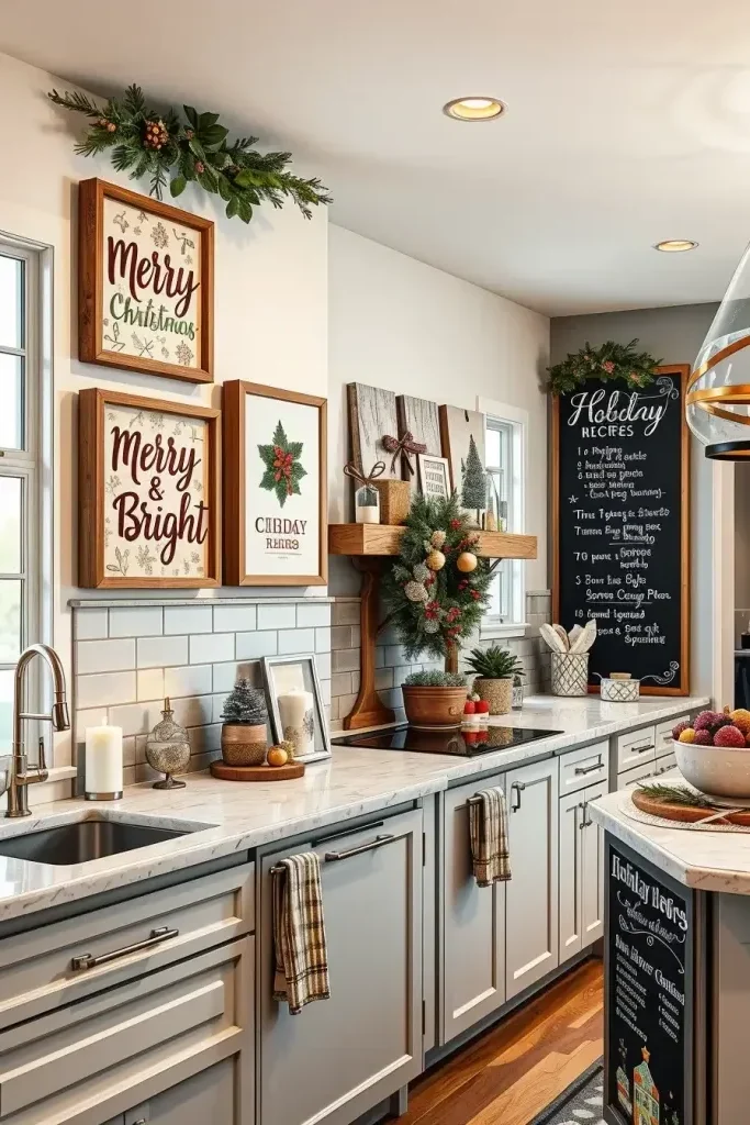 Holiday Wall Art and Signage for the Kitchen