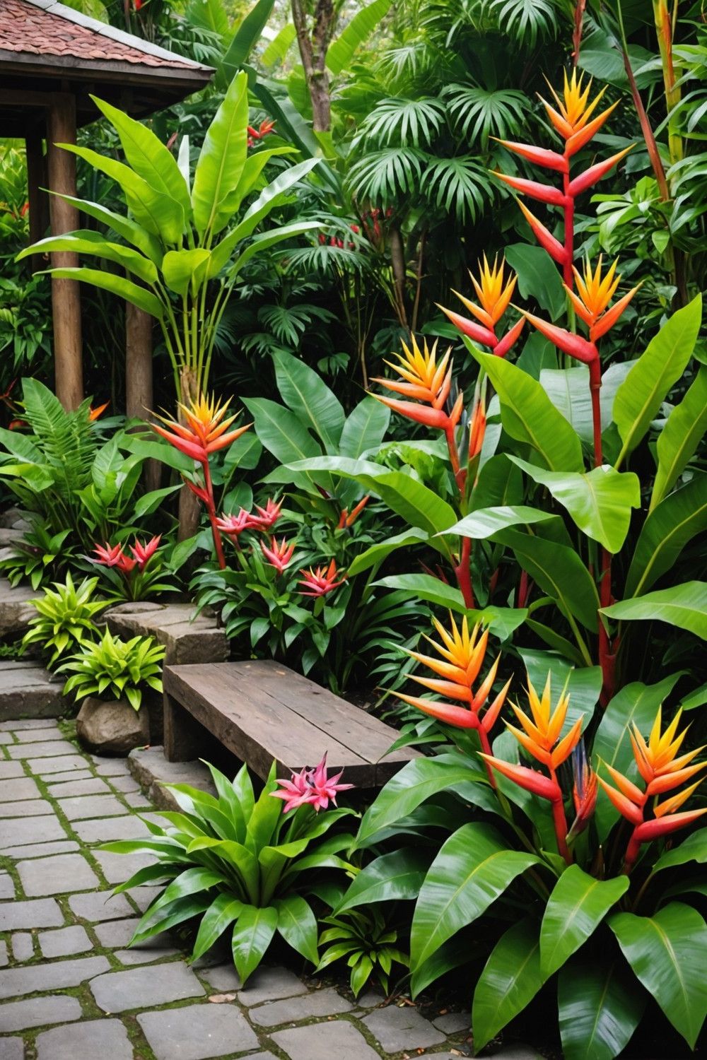 Vibrant Exotic Flower Border Ideas