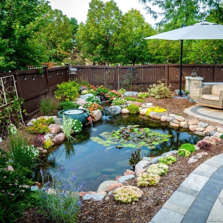 10. Add a Calming Touch to Your Outdoor Space with Your Own Garden Pond