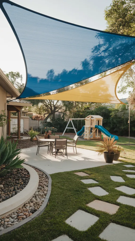 14. Shade Sails for Sun Protection