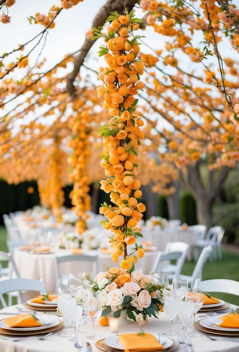 11) Apricot Blossom Garland Ideas