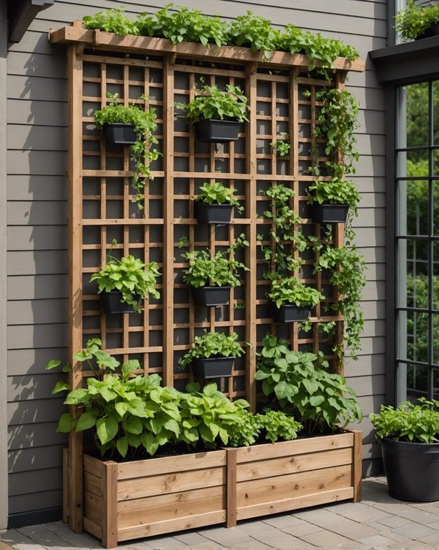 Trellis Planter Box Combos