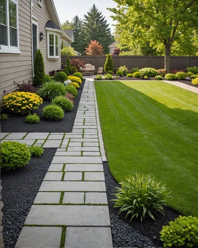 Concrete Paver Lawn Edging