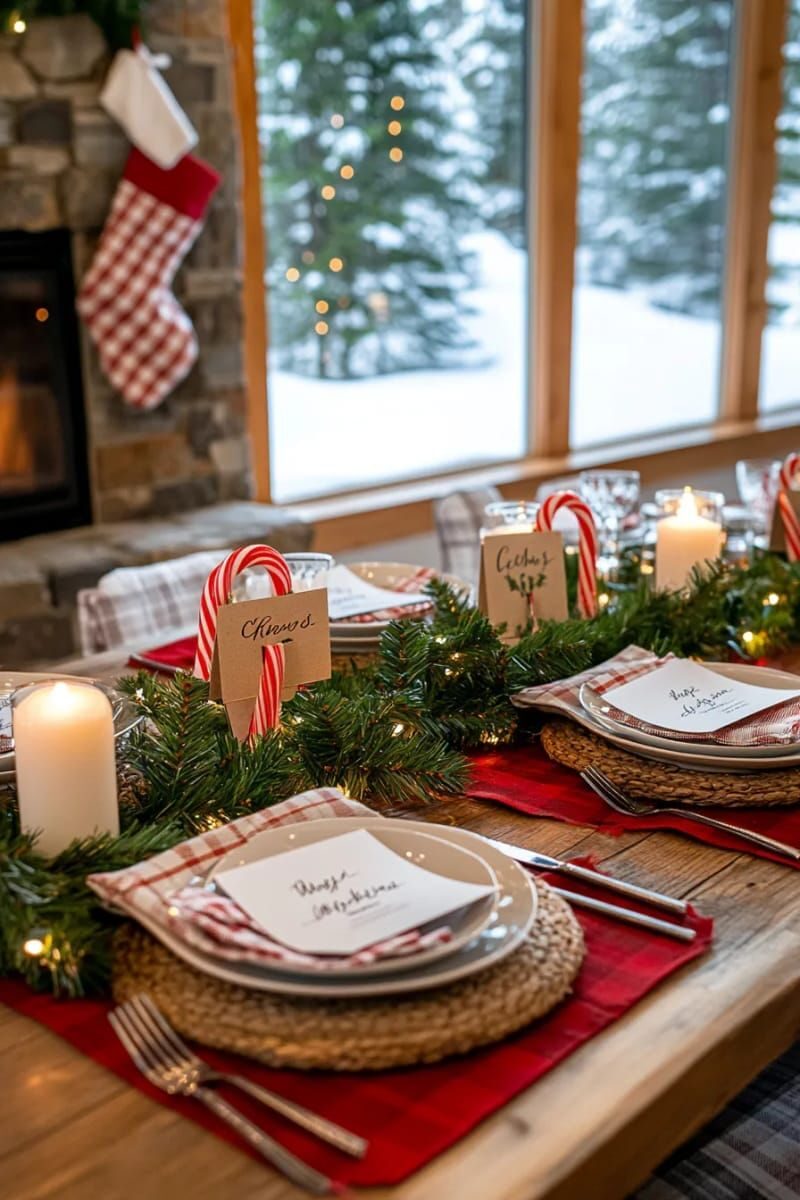 6. Candy Cane Place Card Holders with Tags - photo 3
