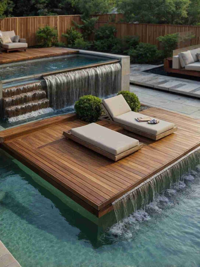 2025’s Top 47 Backyard Pool Ideas: Waterfall Wonders - photo 38