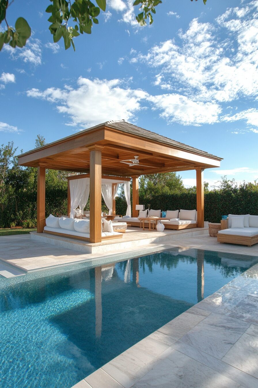 38 Tropical Modern Pool House Ideas - photo 35
