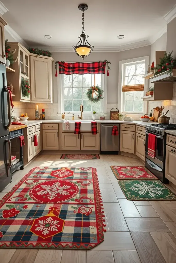 Christmas-Themed Rugs and Mats for the Kitchen Floor - photo 2