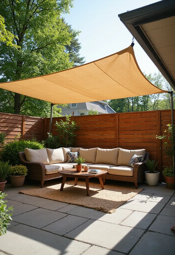 20. Add Shade with Sunshade Canopies