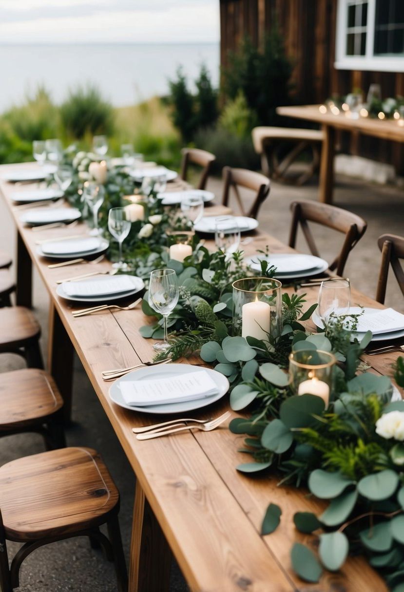 12) Eucalyptus-Infused Greenery Garlands
