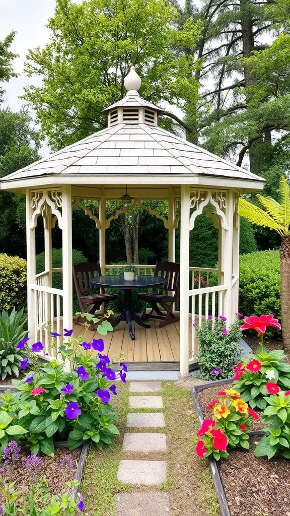 20. Gazebo as Your Garden's Centerpiece