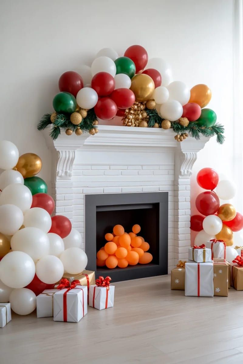 13. Balloon fireplace with orange and yellow flames - photo 3