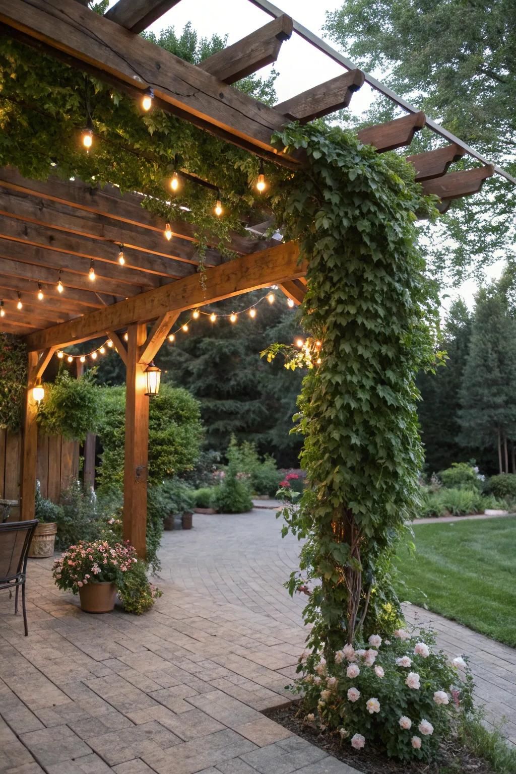 4. Add a Pergola for Shade