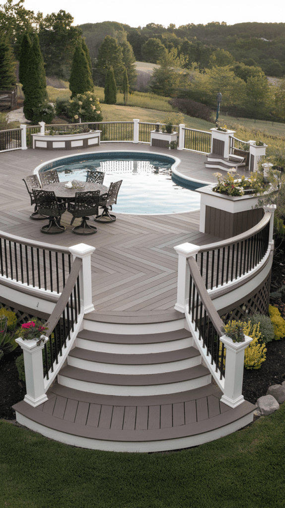 Practical Deck Layouts for Oval Above Ground Pools
