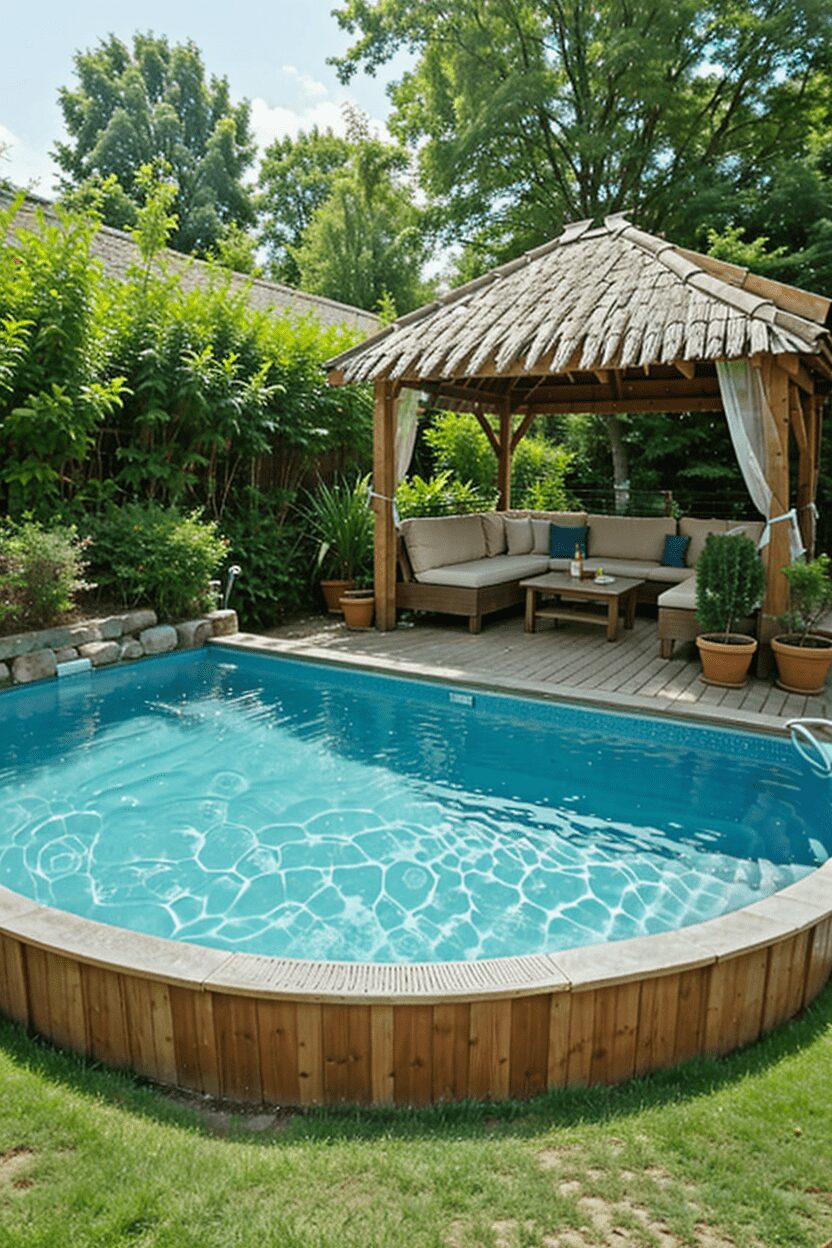 12. Relaxing Poolside Retreat