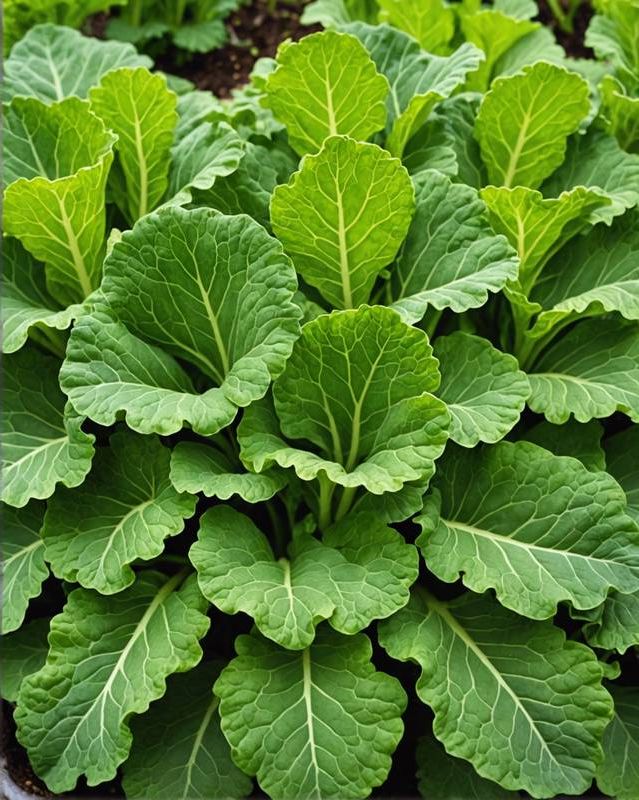 Mustard Greens in Shady Beds