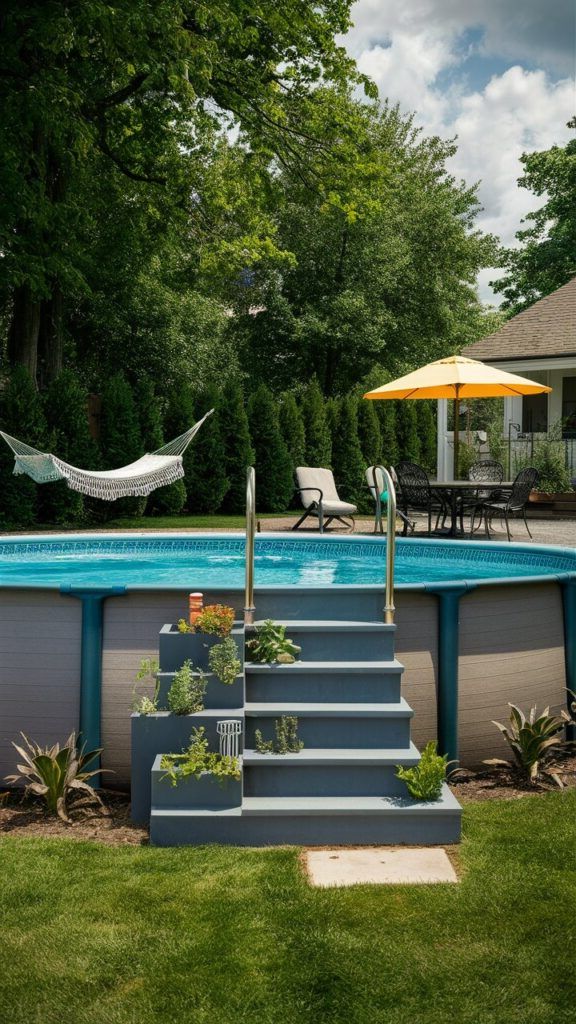 16. Umbrellas for Shade by the Pool
