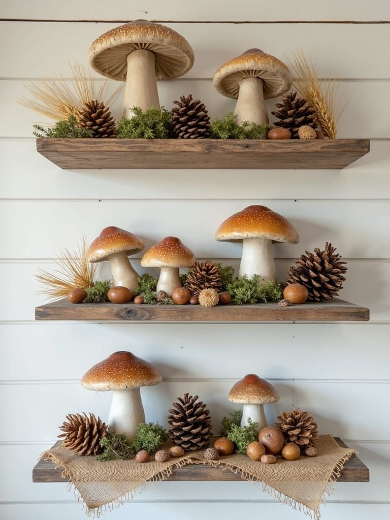 Add Decorative Mushrooms as Natural Accents