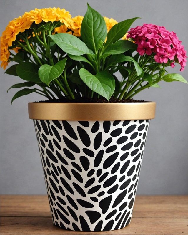 Wild Animal Print Pots
