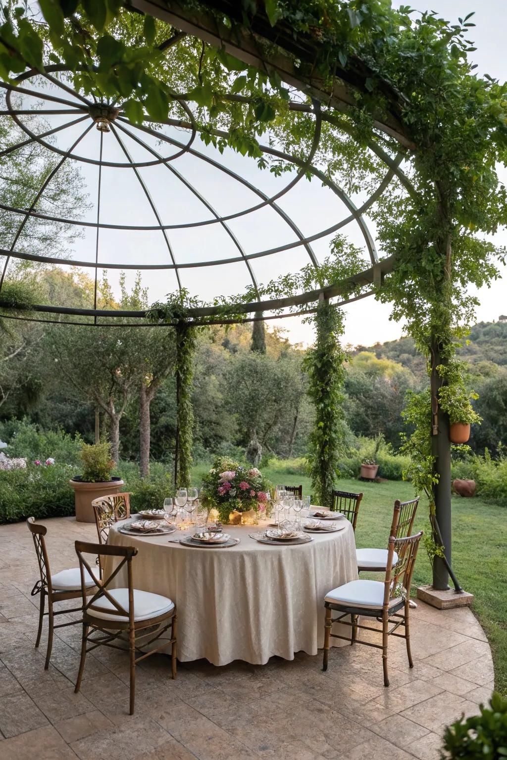 Al Fresco Dining Circle Pergola