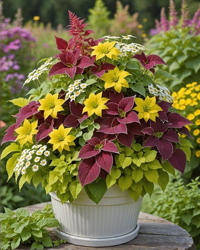 Wildflower Meadow Coleus and Daisy Mix