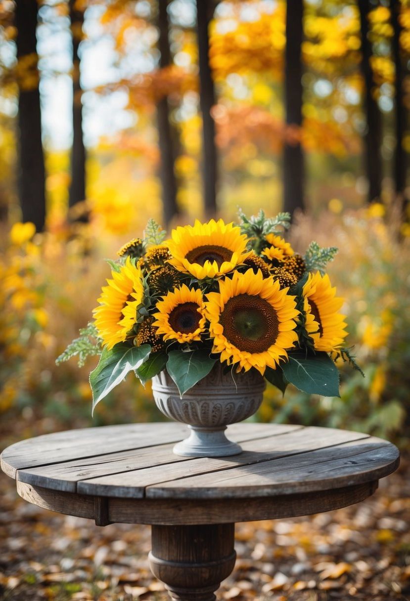 14) Sunflower Arrangement Ideas