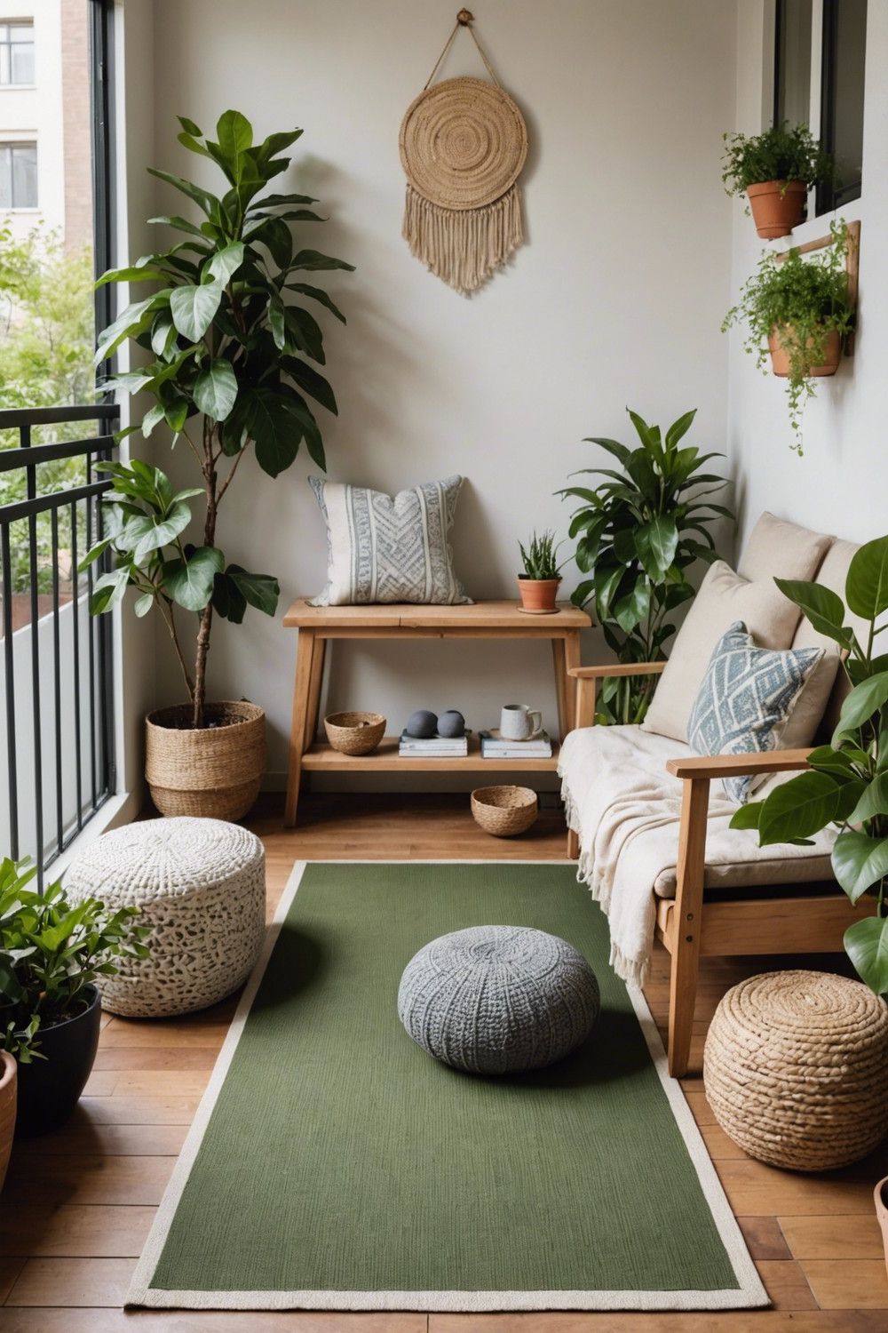 Setting Up a Patio Yoga Space
