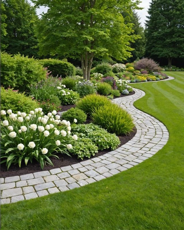 Natural Stone Border Designs