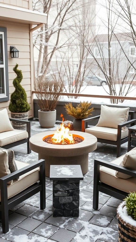 Build a Fire Table for Warmth